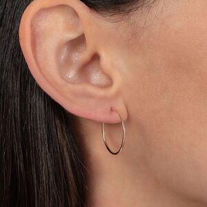 14K Yellow Gold Hoop Earrings